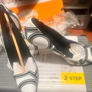 Michael Kors Black and White Heels